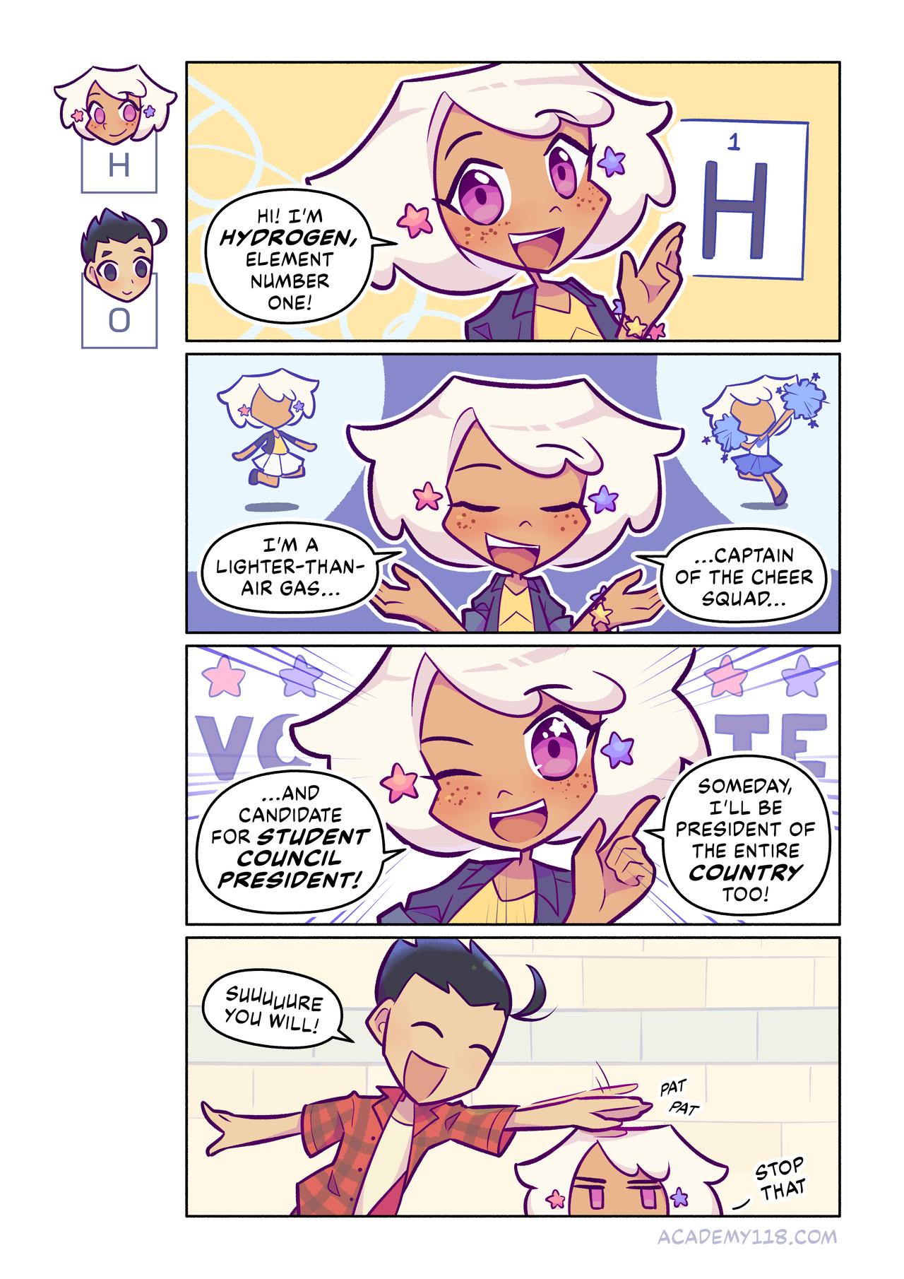 Hydrogen for President comic page 2