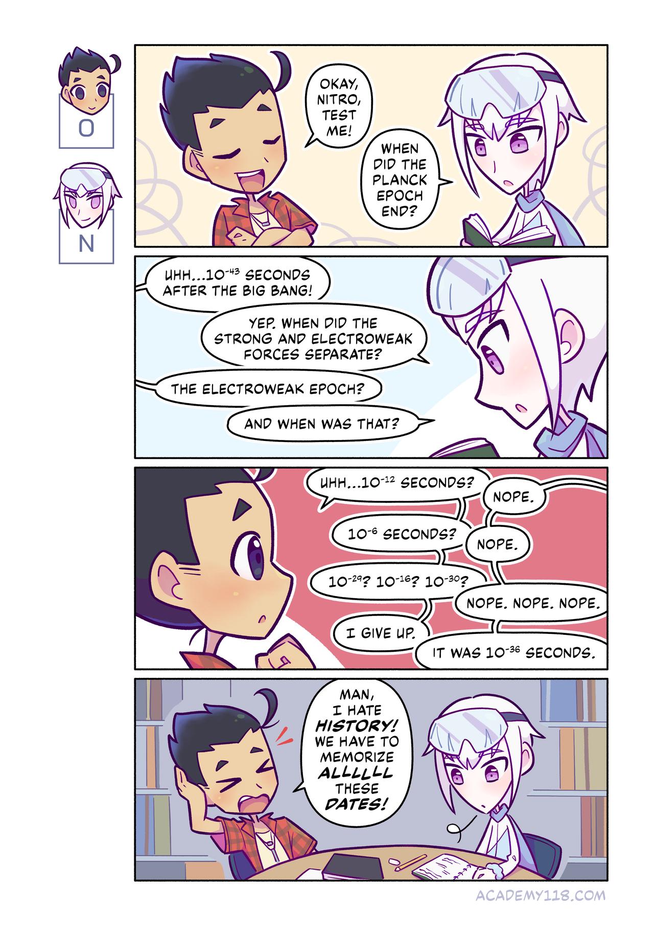 Study Time comic page 1